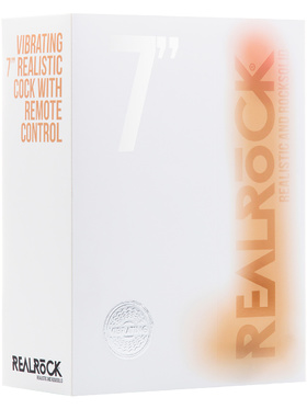 RealRock: Vibrating Realistic Cock, 18 cm, lys