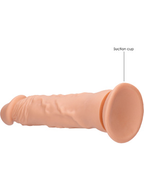 RealRock Skin: Realistic Dildo, 27 cm, lys