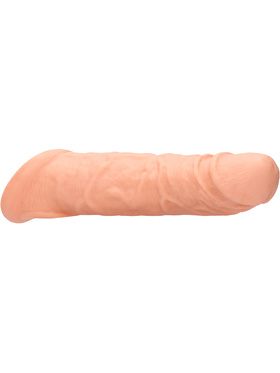 RealRock Skin: Penis Extender with Rings, 21 cm, lys