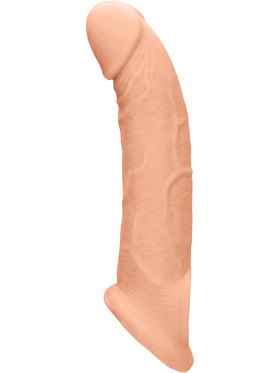 RealRock Skin: Penis Extender with Rings, 22 cm, lys