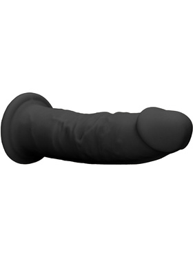 RealRock Ultra: Silicone Dildo / Dual Density, 15 cm, svart