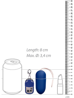 Shots Toys: Wireless Vibrating Egg, stor, blå