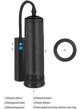 Pumped: Extreme Power Rechargeable Auto Pump, svart