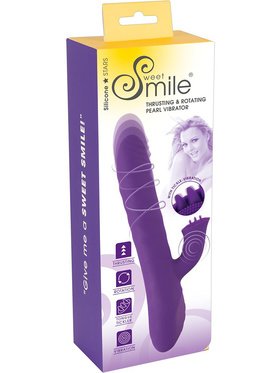 Sweet Smile: Thrusting & Rotating Pearl Vibrator