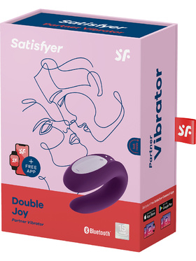 Satisfyer Connect: Double Joy, Partner Vibrator, lilla