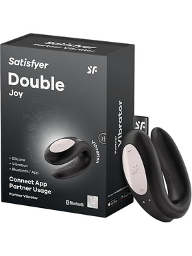 Satisfyer Connect: Double Joy, Partner Vibrator, svart