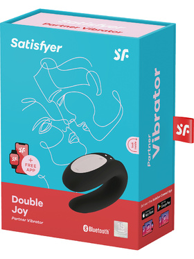 Satisfyer Connect: Double Joy, Partner Vibrator, svart