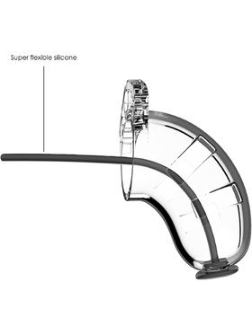 ManCage: Model 15 with Urethal Sounding, 9 cm, gjennomsiktig