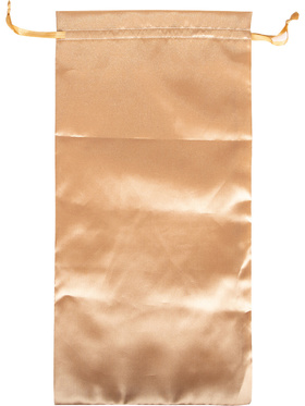 Satin Oppbevaringspose, 39.5 x 19.5 cm, gull