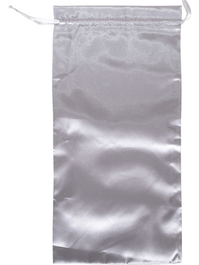 Satin Oppbevaringspose, 45 x 19.5 cm, sølv