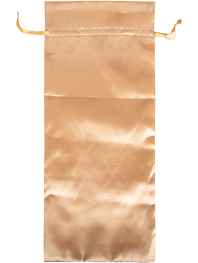 Satin Oppbevaringspose, 37 x 14.5 cm, gull