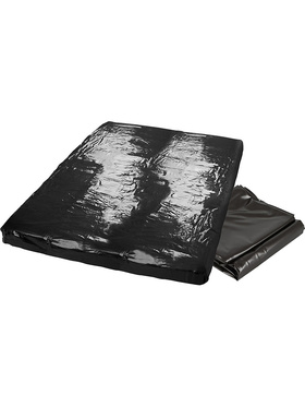 Orion Fetish Collection: Mykt vinyl-laken, 200x230 cm, svart