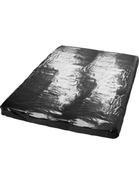 Orion Fetish Collection: Mykt vinyl-laken, 200x230 cm, svart