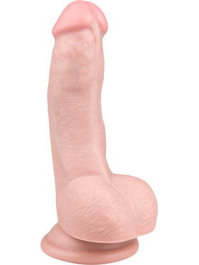 EasyToys: Realistic Dildo with Suction Cup, 15 cm, lys