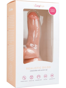 EasyToys: Realistic Dildo with Suction Cup, 15 cm, lys