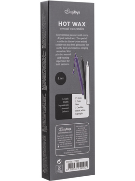 EasyToys: Hot Wax, Sensual Wax Candles, 3 stk