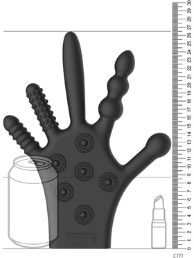 Fistit: Silicone Stimulation Glove, svart