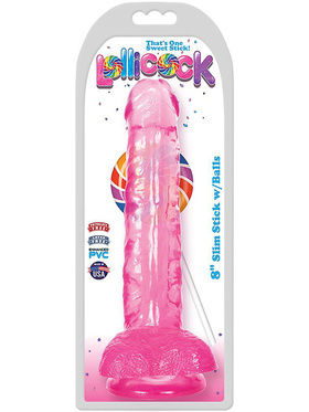 Lollicock: Slim Stick with Balls, 20 cm