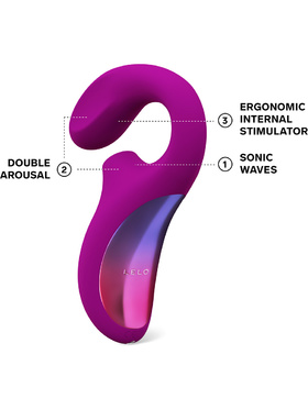 LELO: Enigma, Dual-Action Sonic Massager, lilla