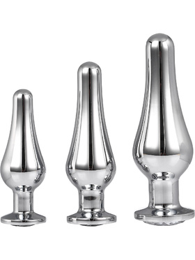 Dream Toys: Gleaming Love, Pleasure Plug Set, sølv