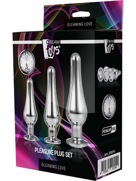 Dream Toys: Gleaming Love, Pleasure Plug Set, sølv