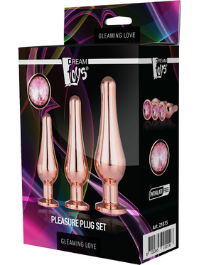 Dream Toys: Gleaming Love, Pleasure Plug Set, rose gull