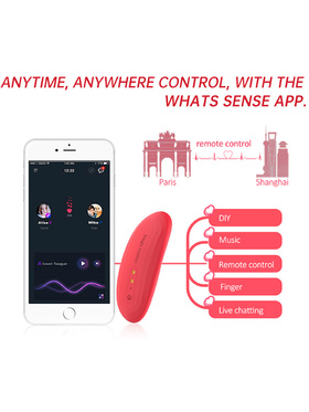 Magic Motion: Nyx, Smart App-Controlled Panty Vibrator, rød