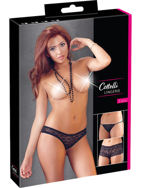 Cottelli Lingerie: Sett med Truser, 3 stk