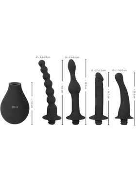 Black Velvets: Silicone Douche with 4 Attachments