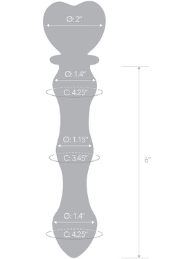 Gläs: Sweetheart Glass Dildo