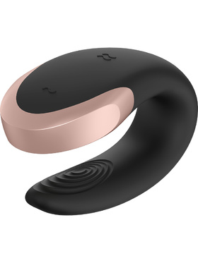 Satisfyer Connect: Double Love, Luxury Partner Vibrator, svart