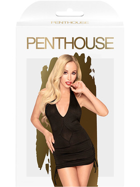 Penthouse: Earth-Shaker, Minikjole og String, svart