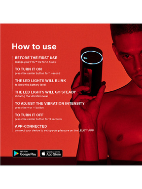 LELO: F1S V2 Pleasure Console Masturbator, blå