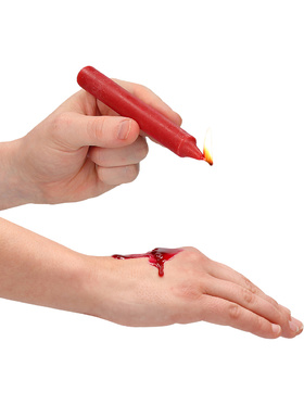 Ouch!: Teasing Wax Candles, 4 stk, rød