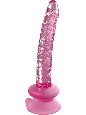 Icicles: No. 86 Glassdildo med Sugekopp, rosa