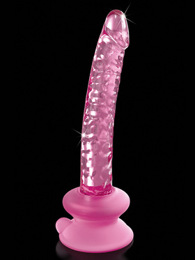 Icicles: No. 86 Glassdildo med Sugekopp, rosa