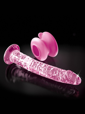 Icicles: No. 86 Glassdildo med Sugekopp, rosa