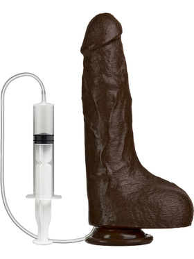 Doc Johnson: Bust It, Squirting Realistic Cock, 21 cm, mørk