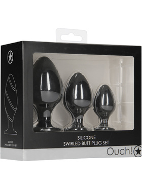 Ouch!: Swirled Butt Plug Set