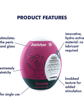 Satisfyer: Masturbator Egg Single, Bubble