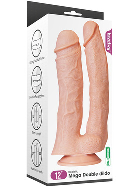 LoveToy: Realistic Mega Double Dildo, 33 cm