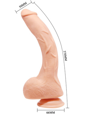 Beautiful Jack: Realistisk Dildo med Sugekopp, 27 cm