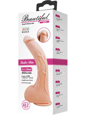 Beautiful Jack: Realistisk Dildo med Sugekopp, 27 cm