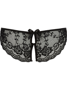 Cottelli Lingerie: Åpen Blondetruser, svart