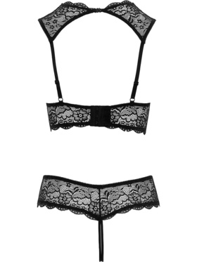 Cottelli Lingerie: Åpen BH med stringtruser