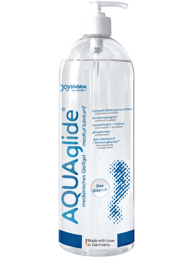JoyDivision Aquaglide: Vannbasert Glidemiddel, 1000 ml