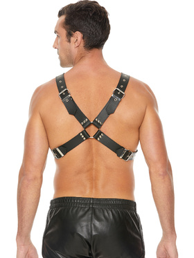 Ouch!: Men's Large Buckle Harness, One Size