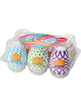 Tenga: Easy Beat Egg, Wonder Package, 6 stk