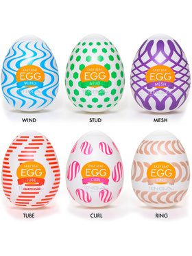 Tenga: Easy Beat Egg, Wonder Package, 6 stk