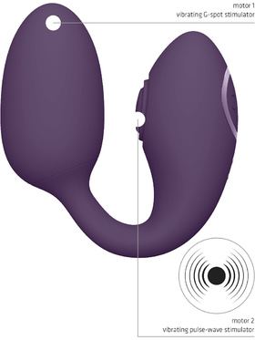 Vive: Aika, Double-Action Vibrating Love Egg, lilla